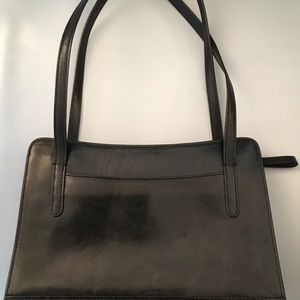 Monsac Original Black Leather Handbag